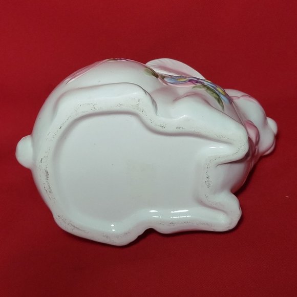VTG Bunny Rabbit Planter Candle Holder Easter Home Decor - Picture 5 of 11
